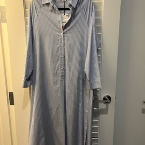 Zara midi shirt dress